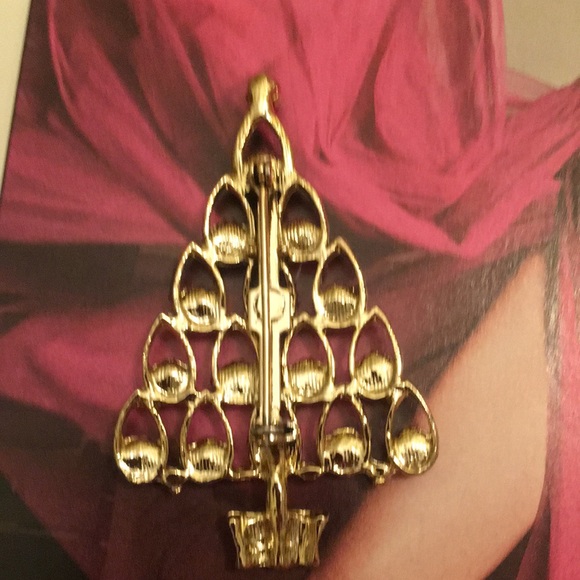 Beautiful vintage gold Christmas brooch - Picture 4 of 5